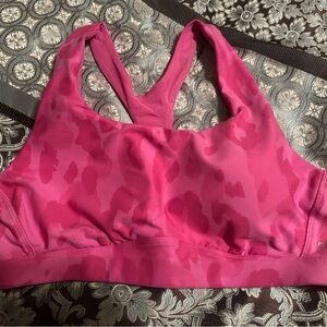 DSG Vibrant Pink Patterned Sports Bra